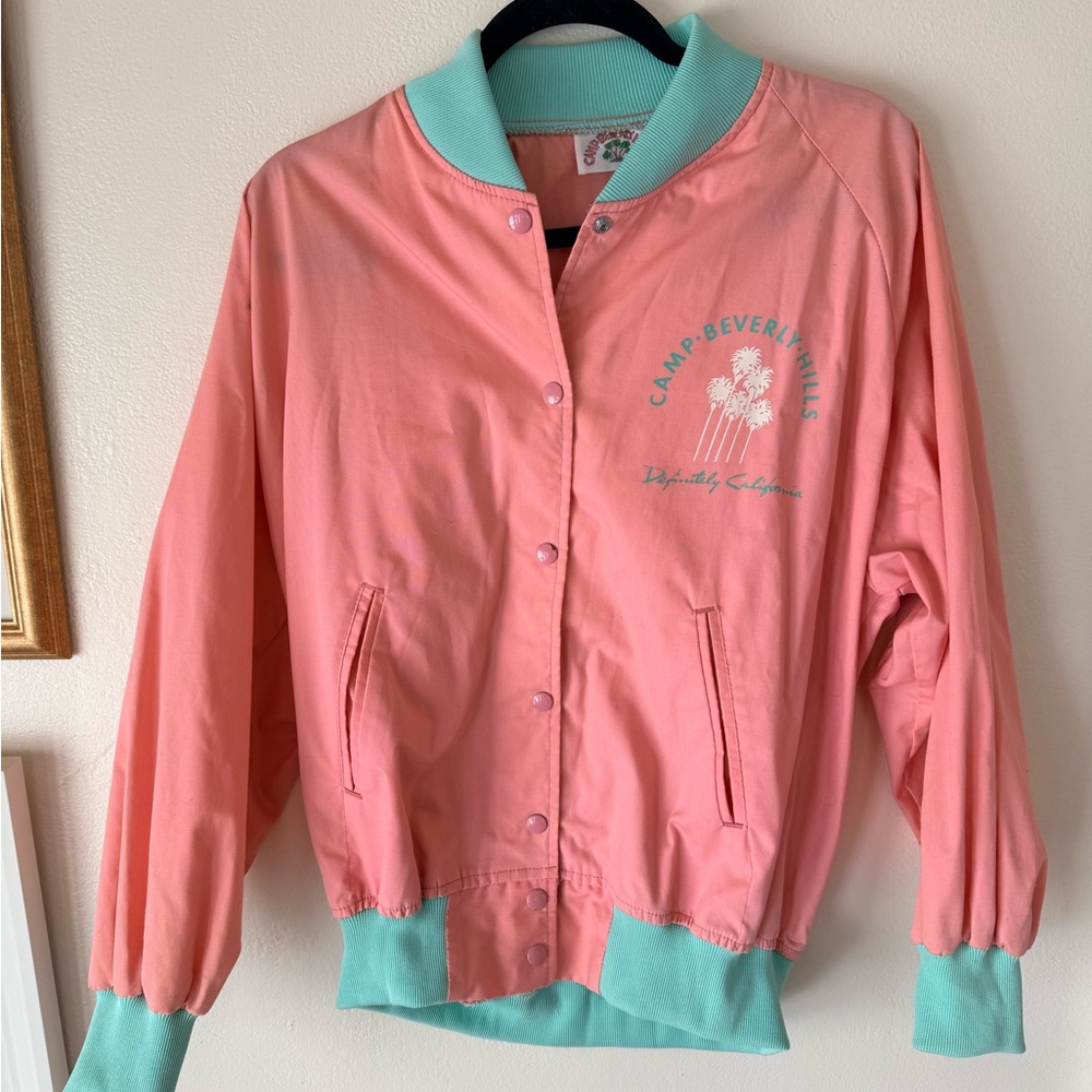 1980s Vintage Pink and Mint Jacket